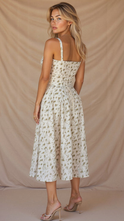 Alexiane – Élégante robe taille haute qui met en valeur