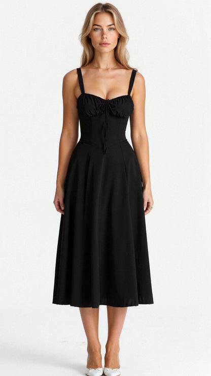 Alexiane – Élégante robe taille haute qui met en valeur