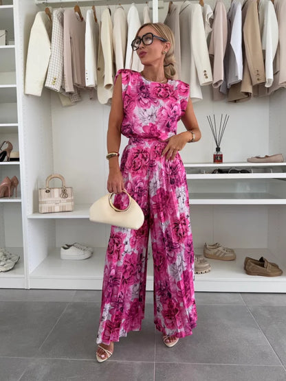 Fleurine - Ensemble Chic Haut et Pantalon