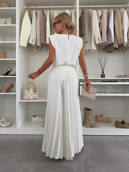 Fleurine - Ensemble Chic Haut et Pantalon