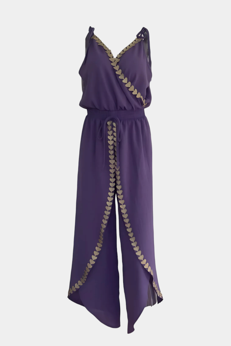 Ambreline – Monokini avec accents dorés
