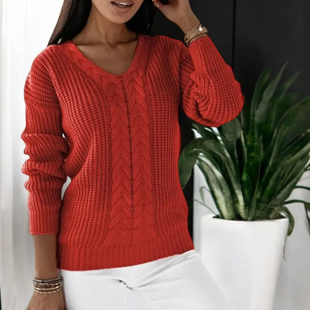 Lila - Pull en tricot au style classique et élégant