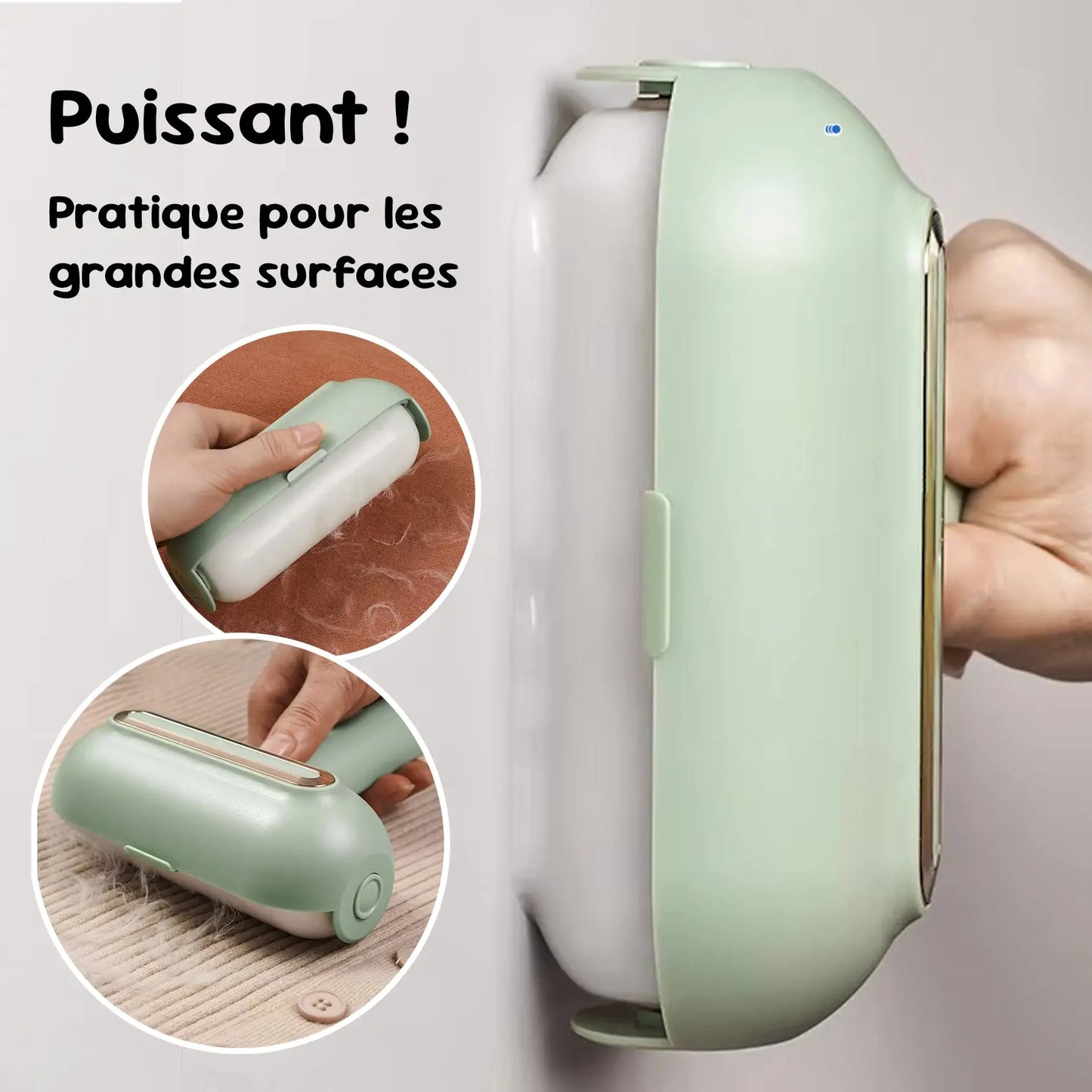 Rouleau Anti-poils et peluches réutilisable XL