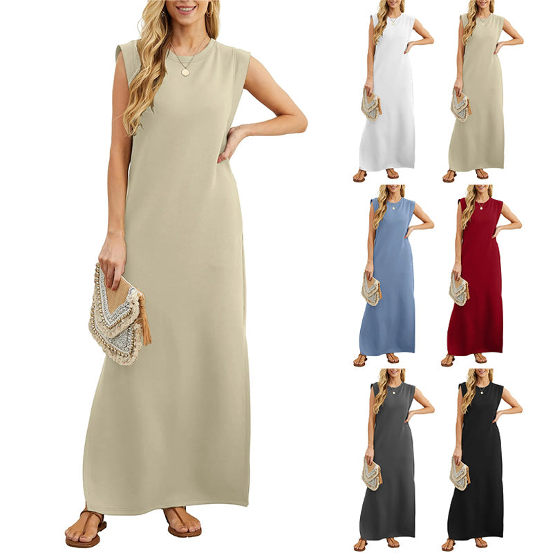 Yliana - Robe Longue Fluide Anti-Rides