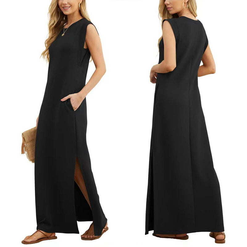 Yliana - Robe Longue Fluide Anti-Rides