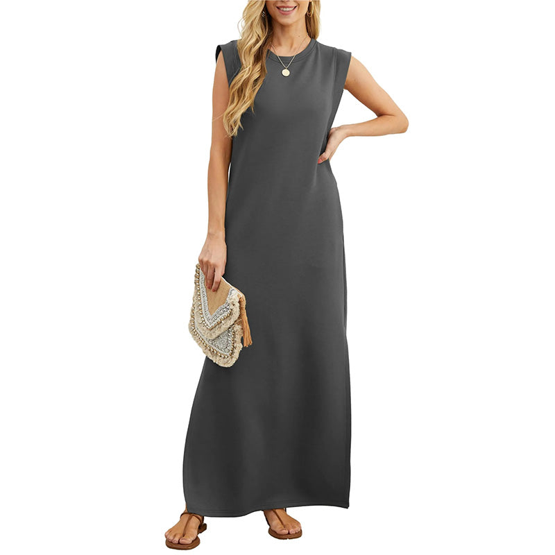 Yliana - Robe Longue Fluide Anti-Rides