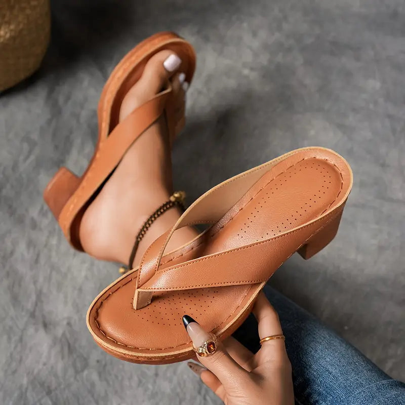 Juliette – Sandales orthopédiques chic à talon élevé