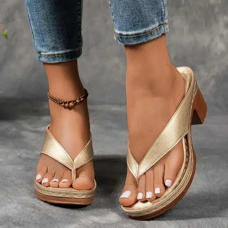 Juliette – Sandales orthopédiques chic à talon élevé