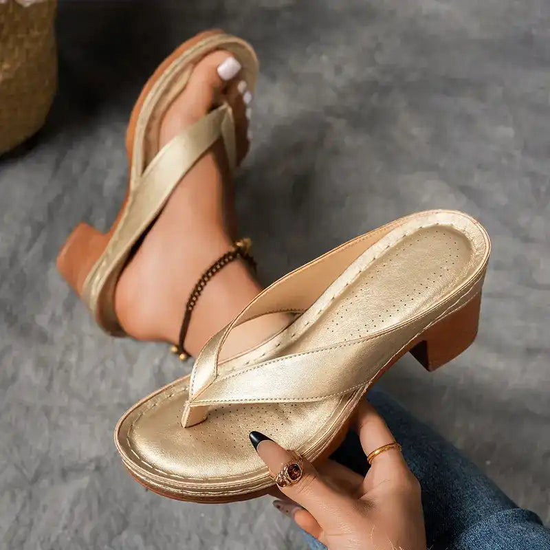 Juliette – Sandales orthopédiques chic à talon élevé