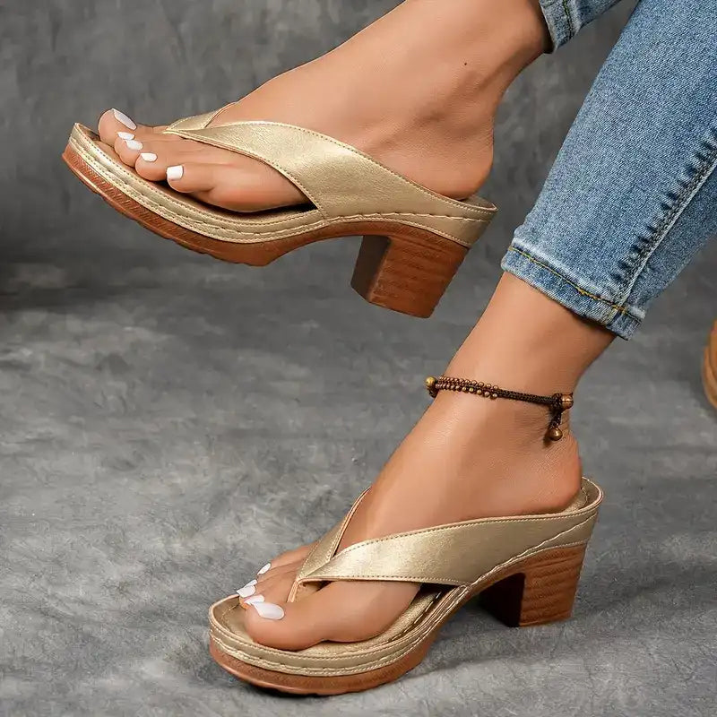 Juliette – Sandales orthopédiques chic à talon élevé