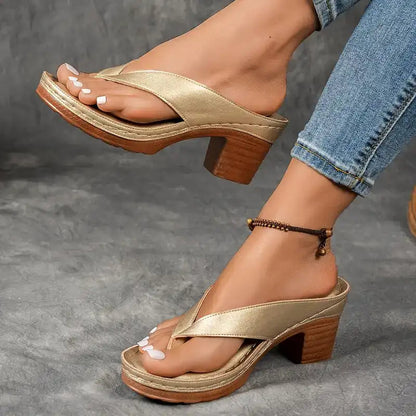 Juliette – Sandales orthopédiques chic à talon élevé