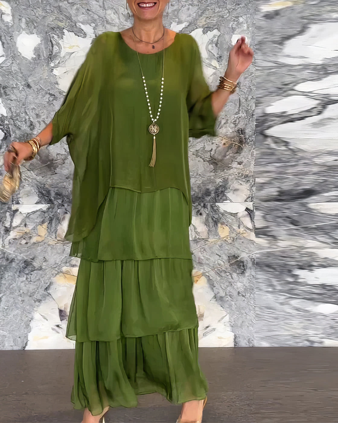 Mathurine - Robe artistique à silhouette fluide