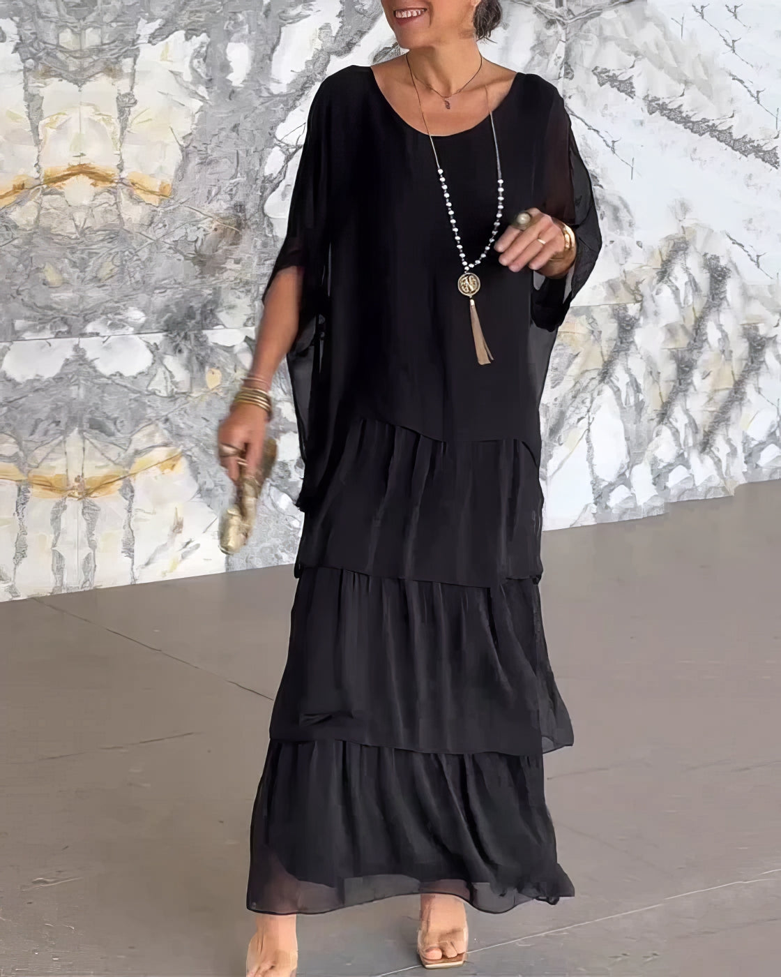 Mathurine - Robe artistique à silhouette fluide