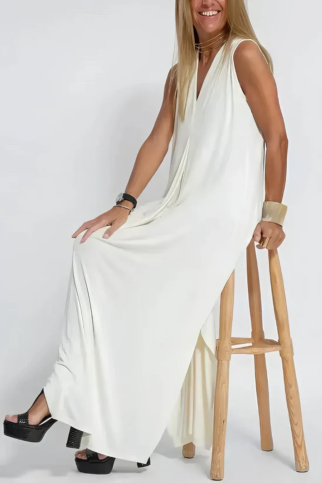 Lilwenn – Élégante Robe Longue Sculptante