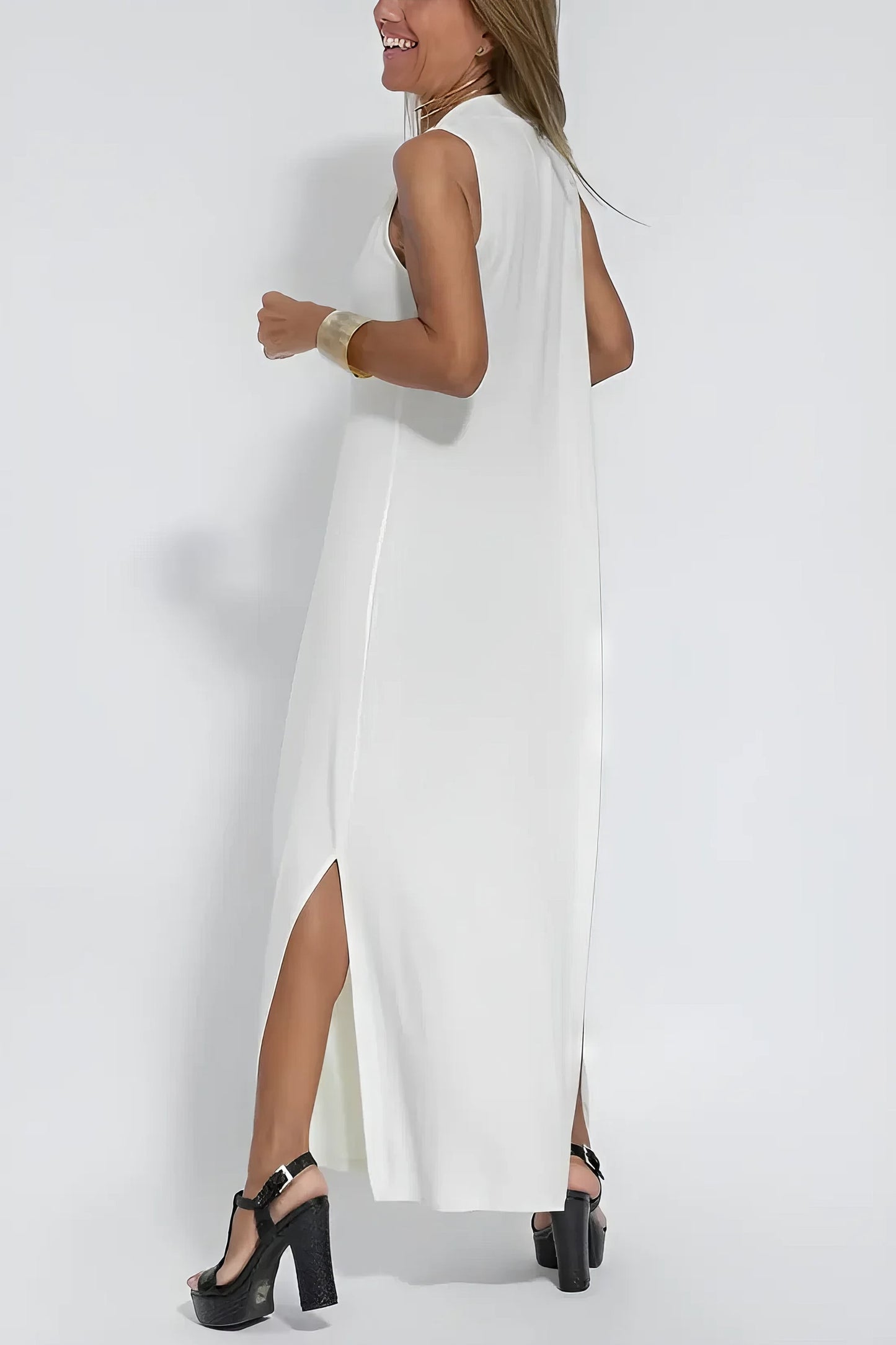 Lilwenn – Élégante Robe Longue Sculptante