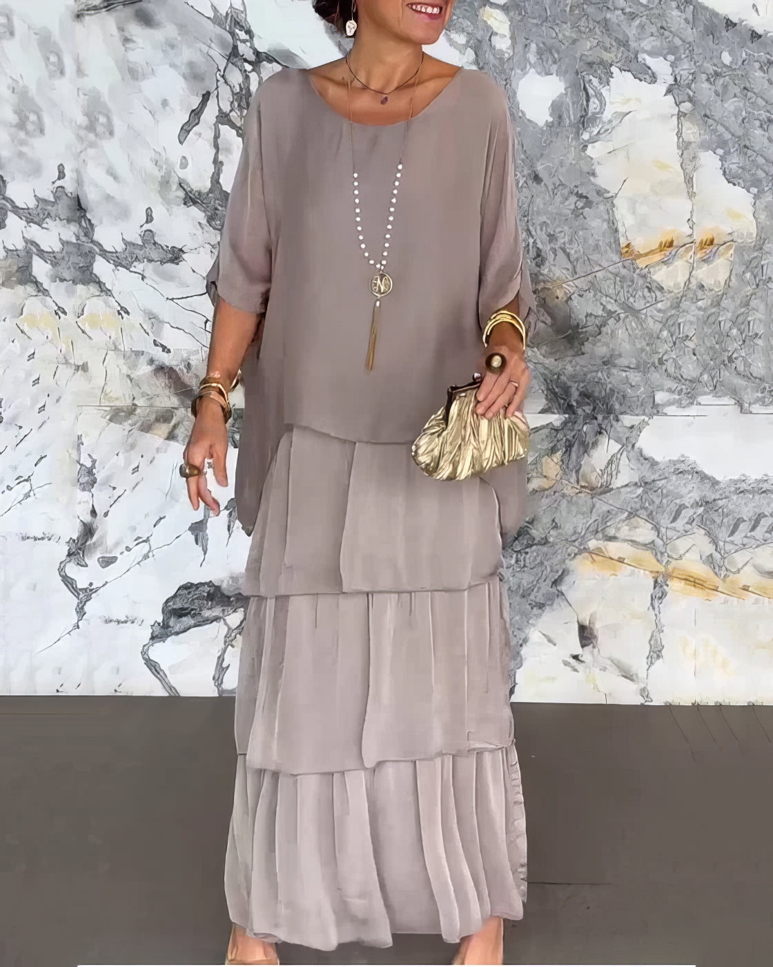 Mathurine - Robe artistique à silhouette fluide