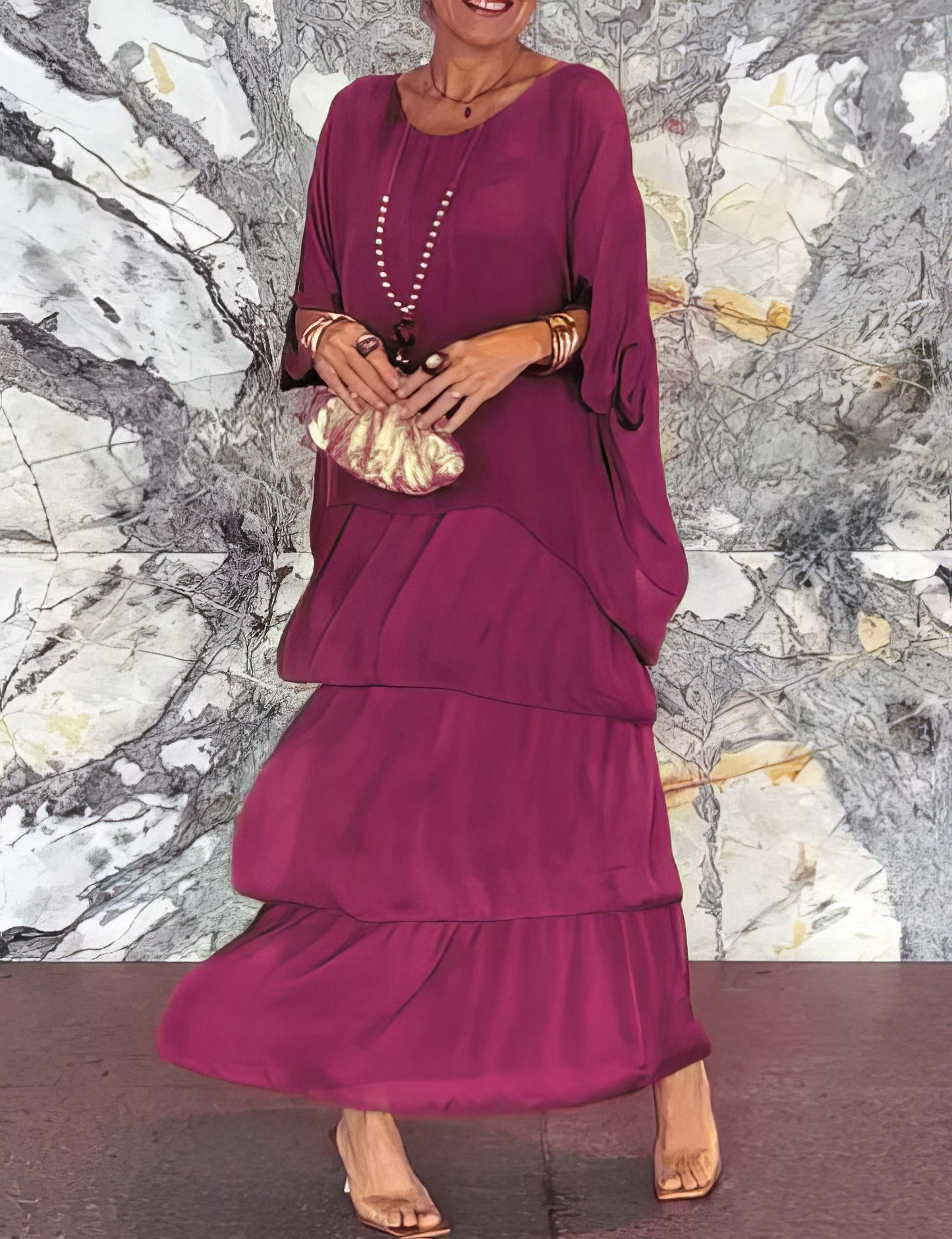 Mathurine - Robe artistique à silhouette fluide