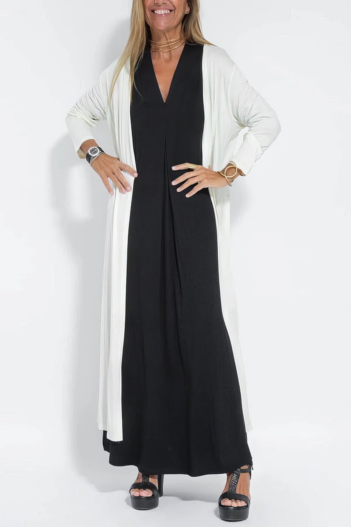 Lilwenn – Élégante Robe Longue Sculptante