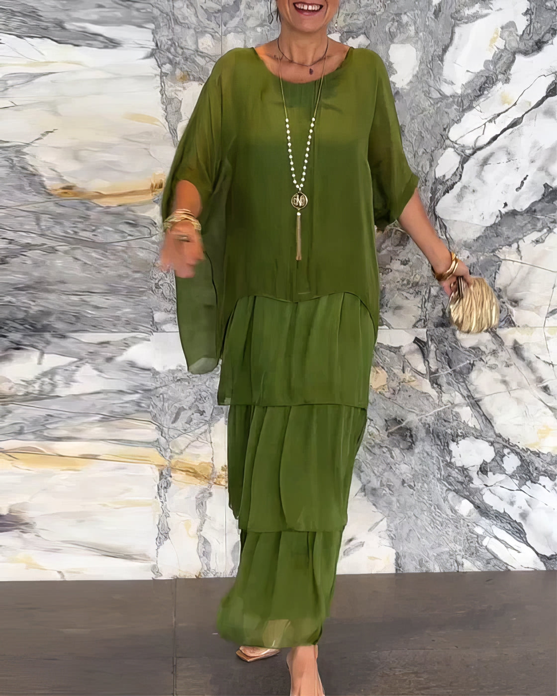 Mathurine - Robe artistique à silhouette fluide