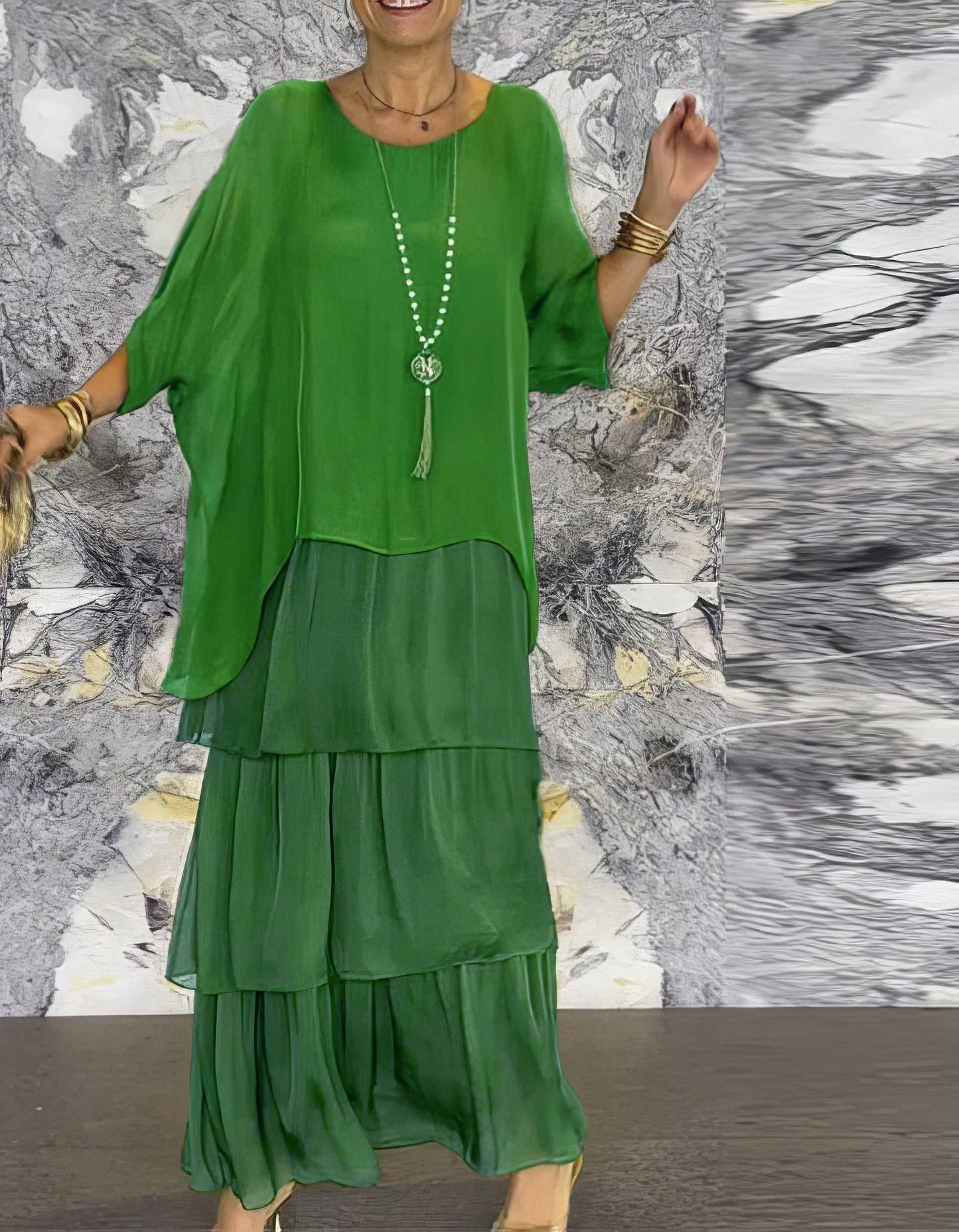 Mathurine - Robe artistique à silhouette fluide