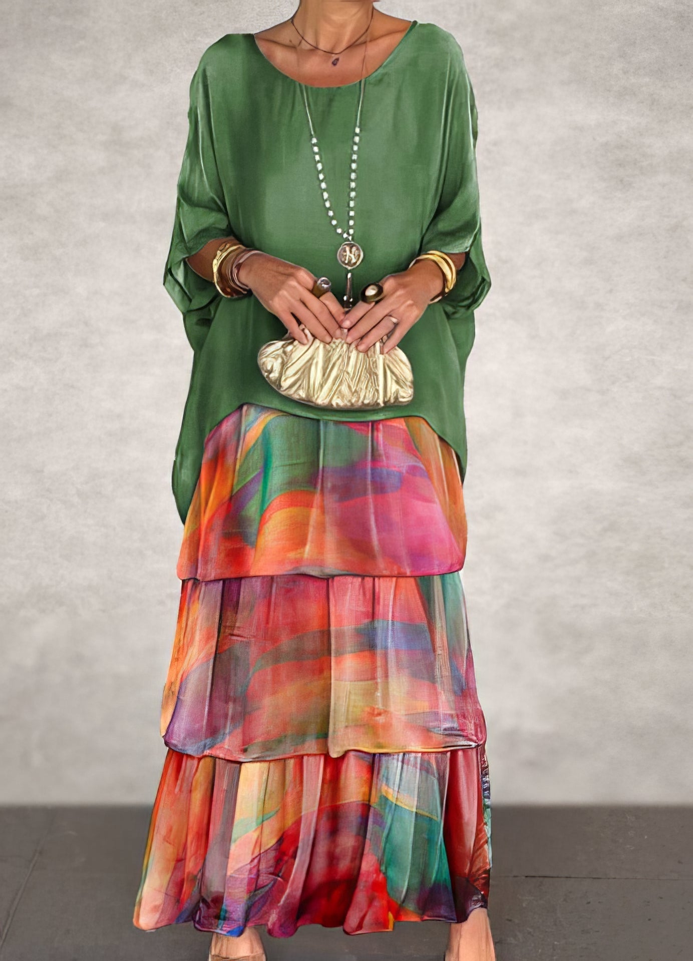Mathurine - Robe artistique à silhouette fluide