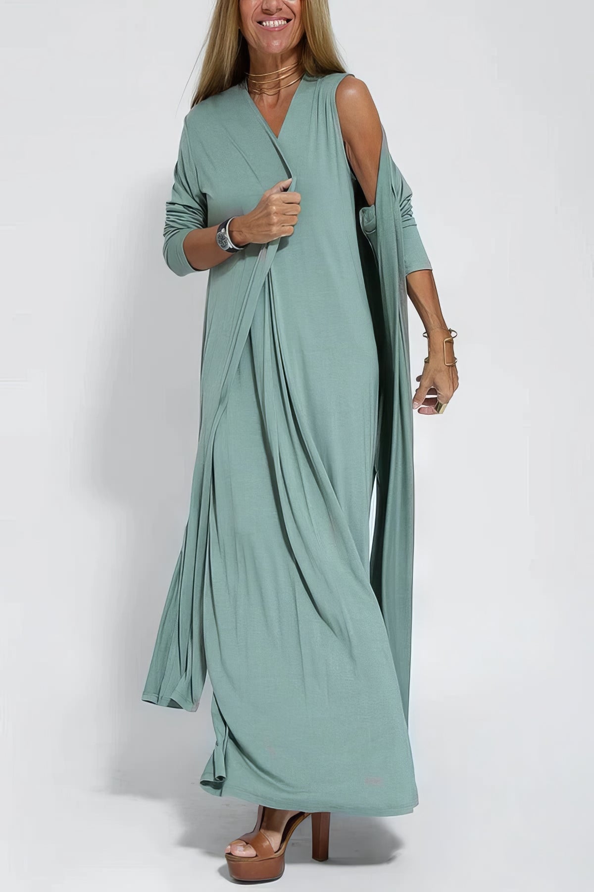 Lilwenn – Élégante Robe Longue Sculptante