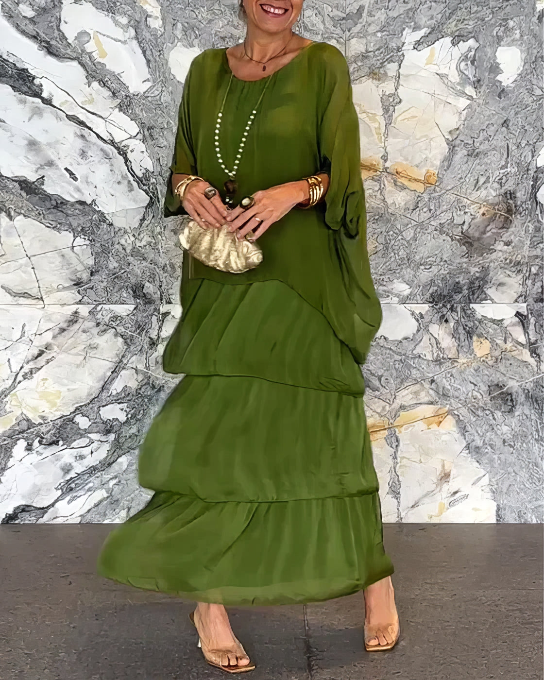 Mathurine - Robe artistique à silhouette fluide