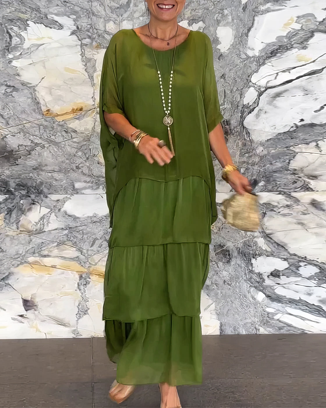 Mathurine - Robe artistique à silhouette fluide