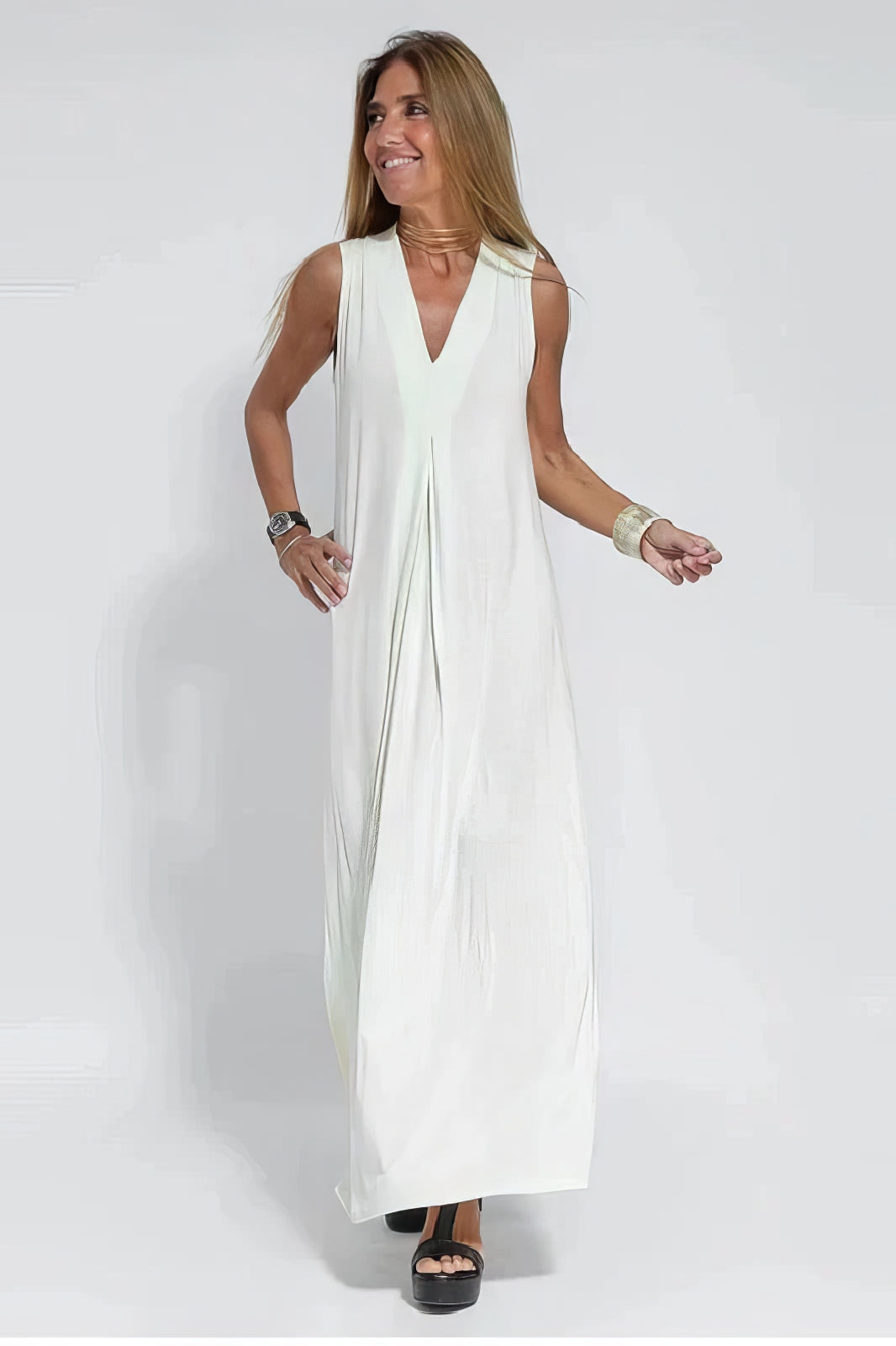 Lilwenn – Élégante Robe Longue Sculptante