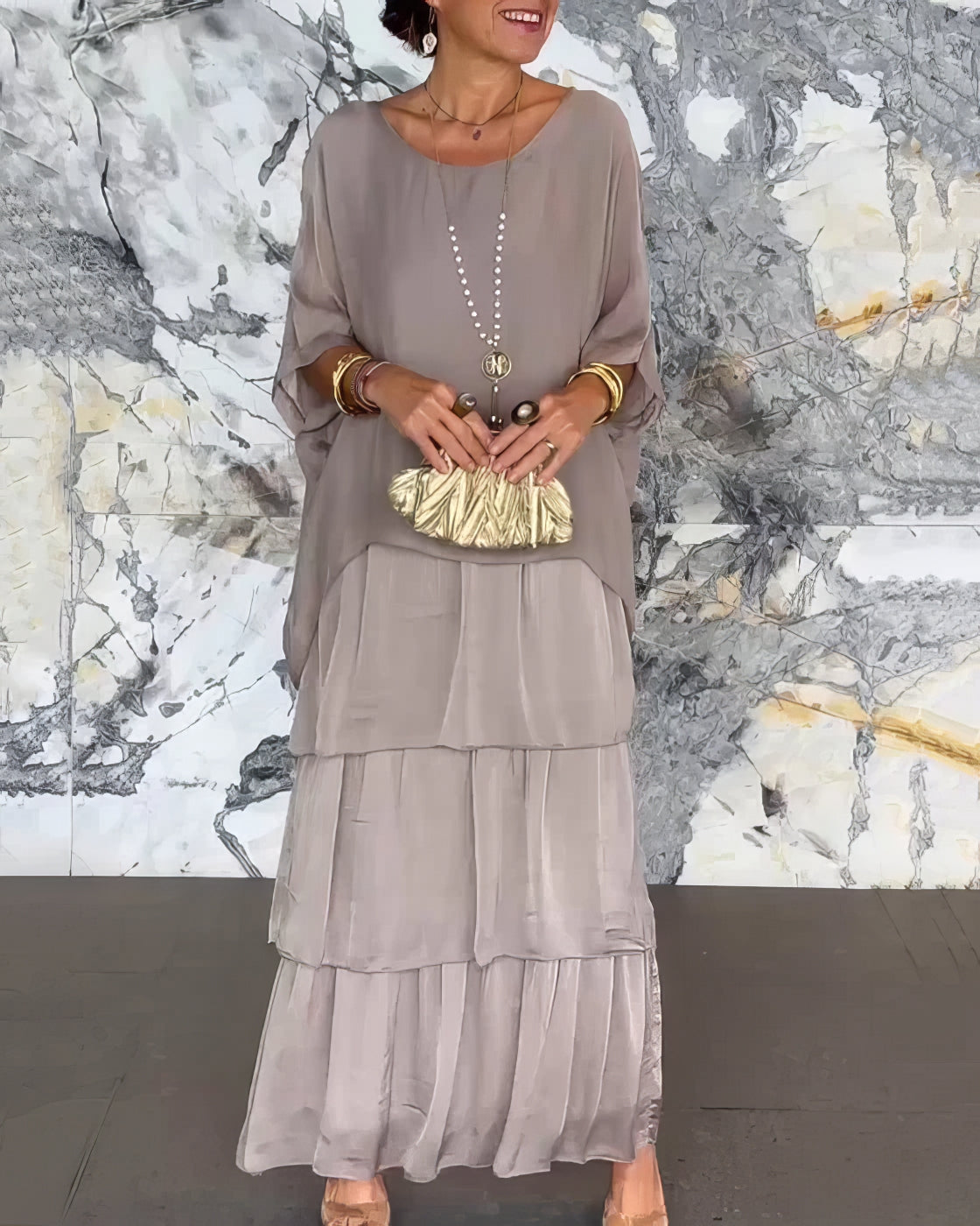 Mathurine - Robe artistique à silhouette fluide
